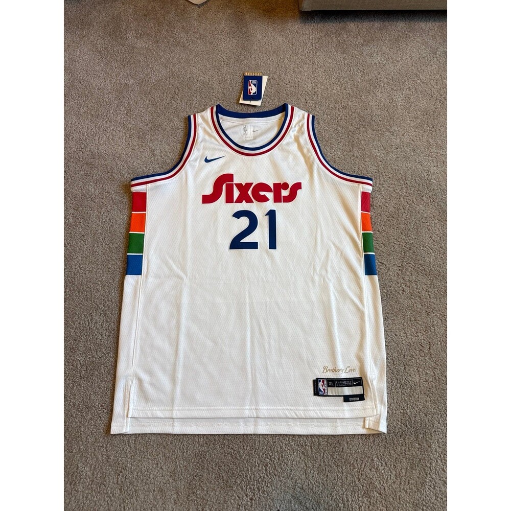 Joel Embiid Philadelphia 76ers Youth Nike City Edition NWT NBA Jersey Size XL